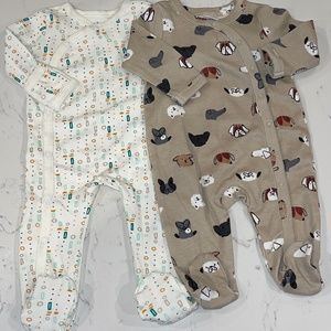 NEW Preemie Asher & Olivia + Nordstrom Baby Footie 1 PC Outfits Sets Puppy Cute!